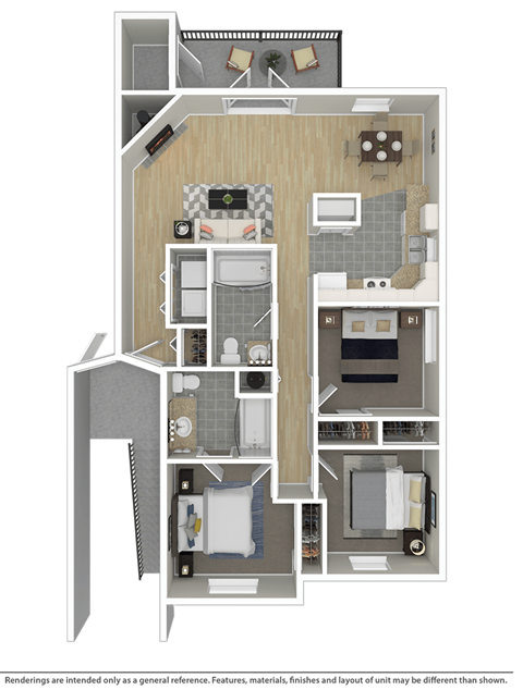 bedroom floor plan an in 2 bed 2 bath